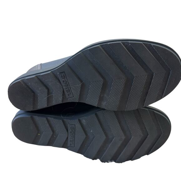 Sorel Evie II Lace Wedge Booties Quarry/Grill 8.5 - Picture 7 of 9